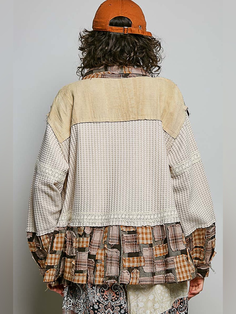 POL “Sundance Plaid” Oversized Shacket Jacket Boho Western Fall Layering | Coco - Picture 4 of 7